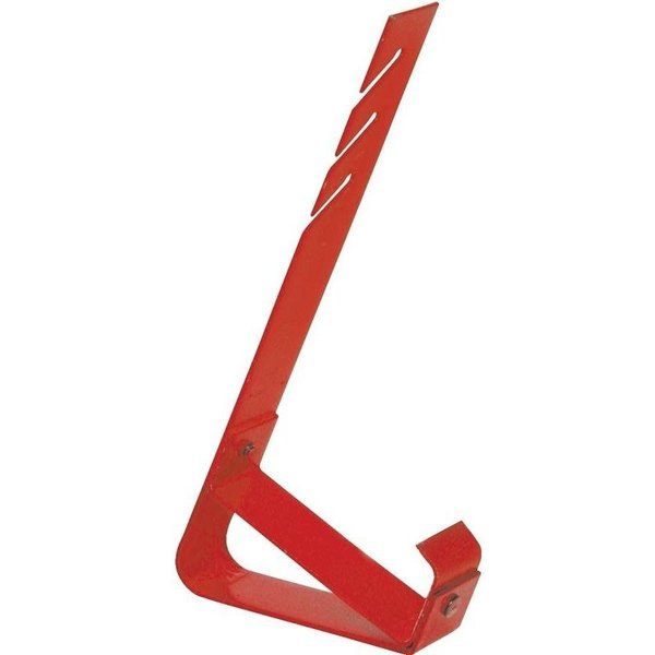 Qual-Craft Fixed Roof Bracket, Adjustable, Steel, Red, For Slideguard or Material Support on Low Slope Roofs 2502